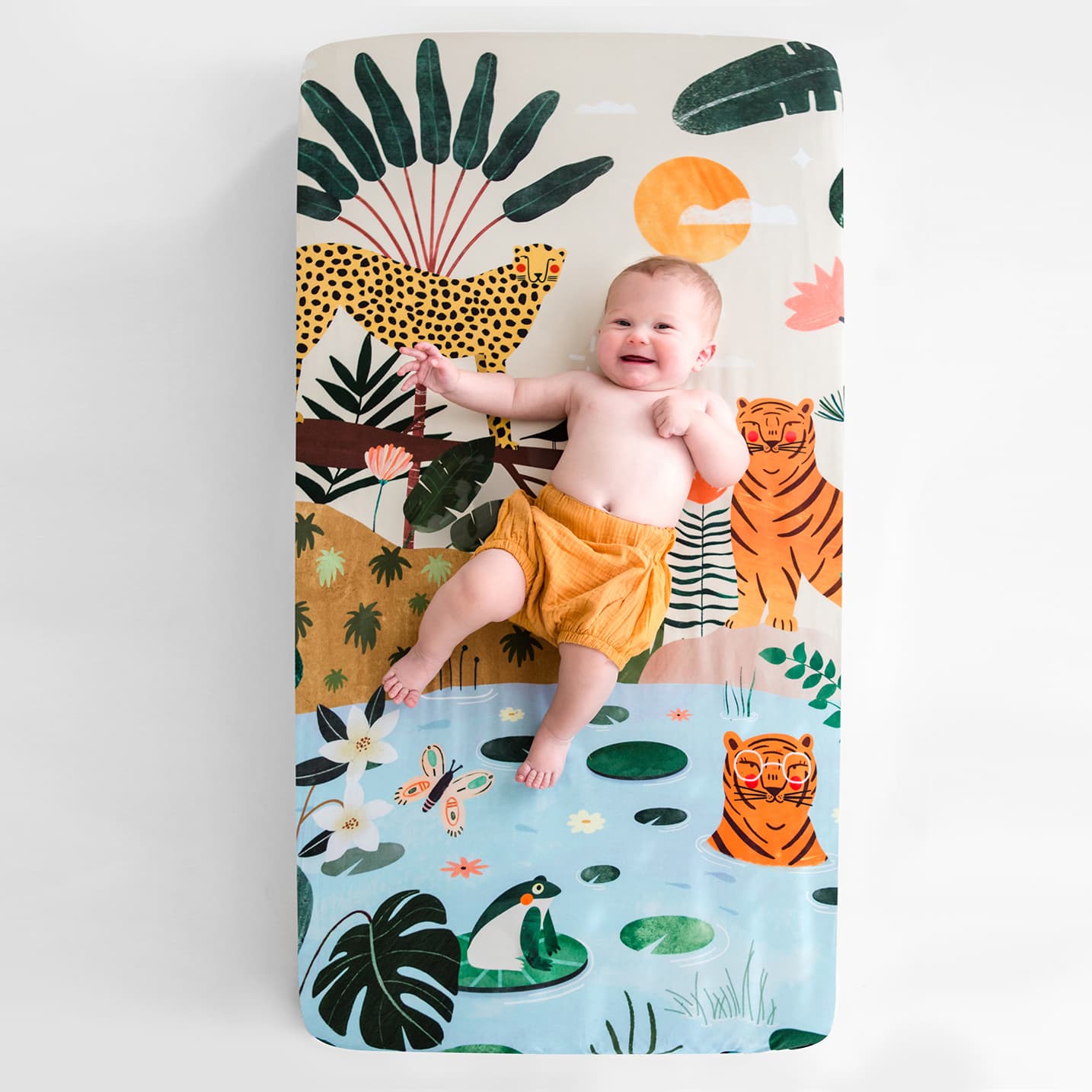 In The Jungle Standard Size Crib Sheet