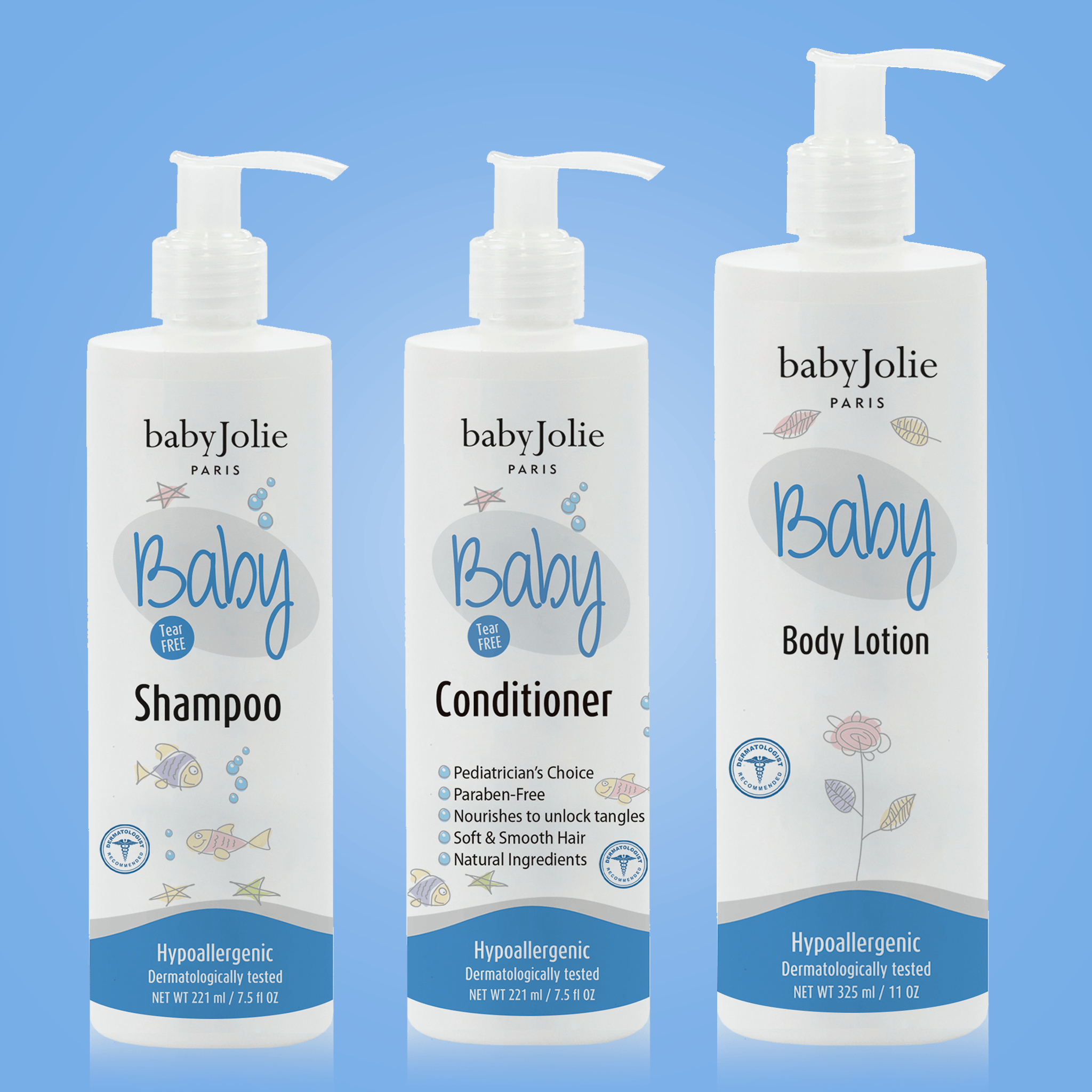 Baby Shampoo, Conditioner & Lotion Bundle